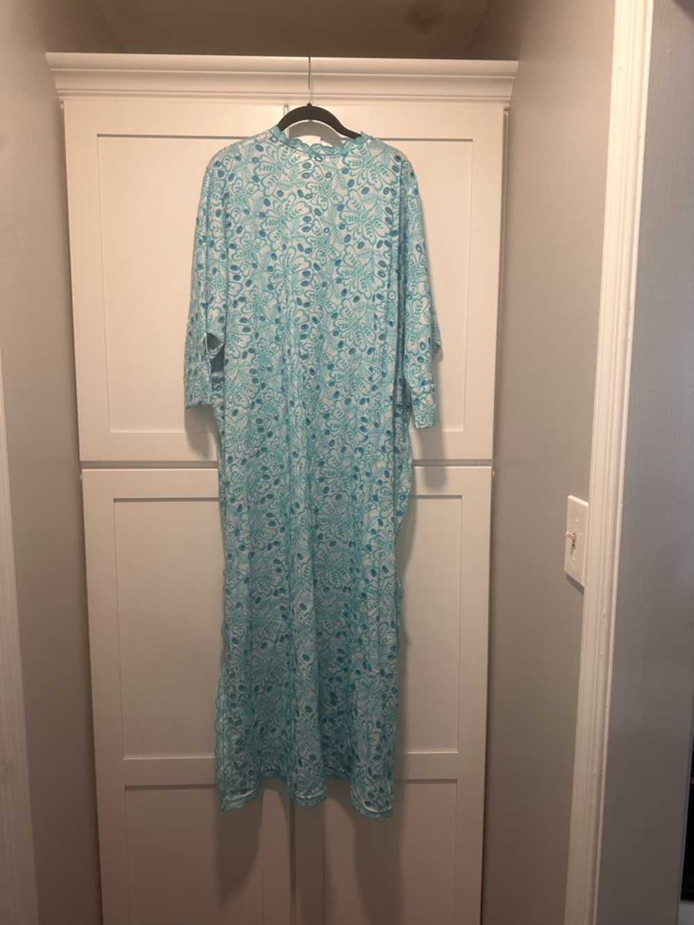 Light Blue Printed Maxi Dress by - Picture 3 of 4